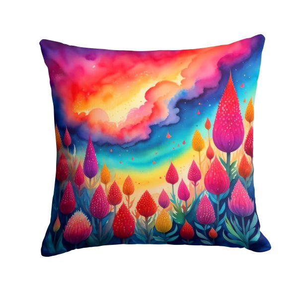 Colorful Celosia Fabric Decorative Pillow Online Sale