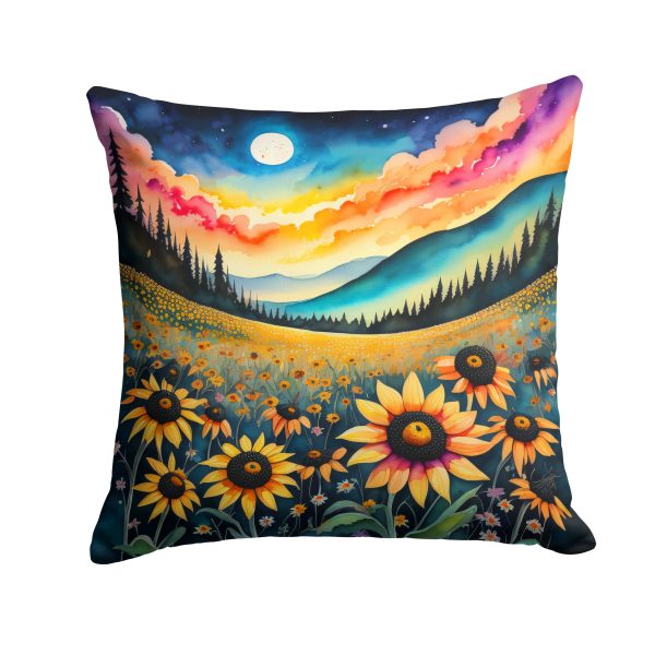 Colorful Black-eyed Susans Fabric Decorative Pillow Sale
