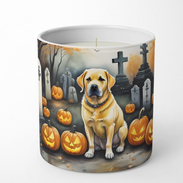 Yellow Labrador Retriever Spooky Halloween Decorative Soy Candle Online Hot Sale