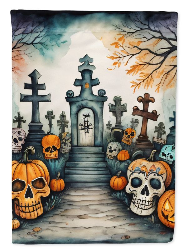 Calaveras Sugar Skulls Spooky Halloween House Flag Fashion