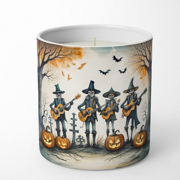 Mariachi Skeleton Band Spooky Halloween Decorative Soy Candle Discount
