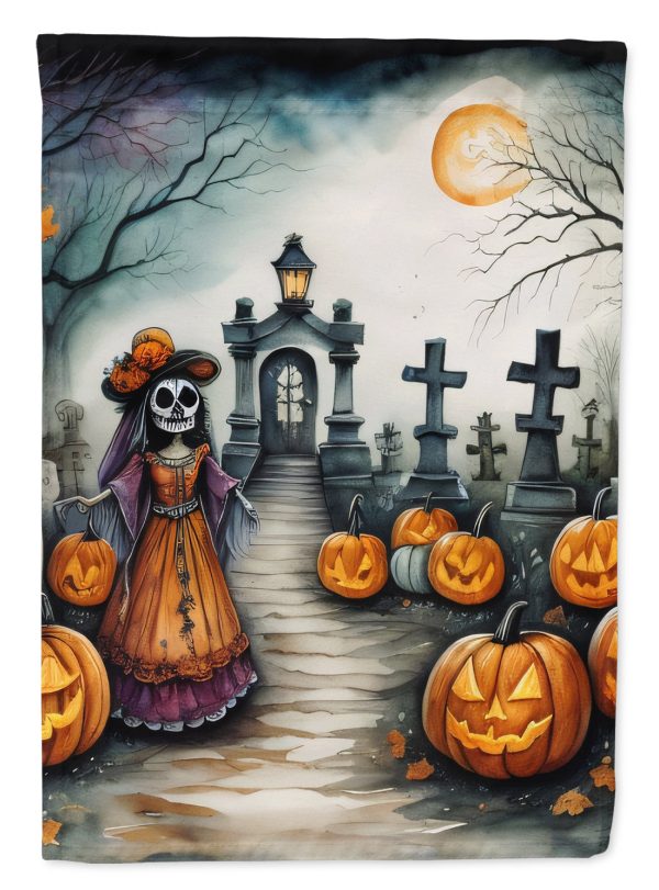 La Catrina Skeleton Spooky Halloween House Flag Cheap