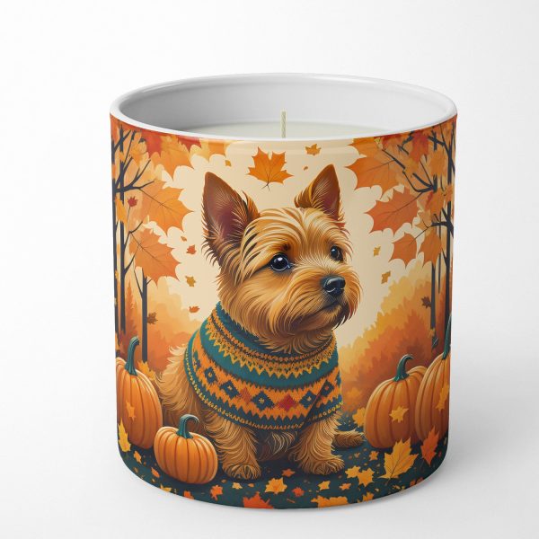 Norwich Terrier Fall Decorative Soy Candle Online now