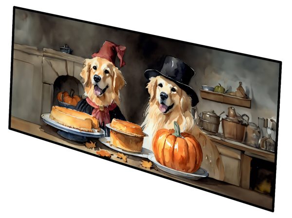 Golden Retriever Fall Kitchen Pumpkins Runner Mat 28x58 Online