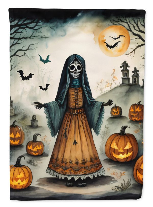 La Llorona Skeleton Spooky Halloween House Flag Discount