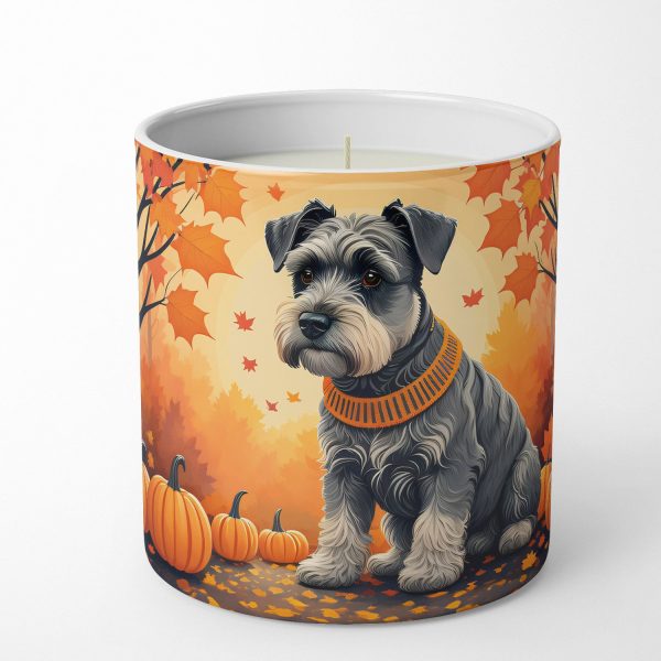 Schnauzer Fall Decorative Soy Candle Online