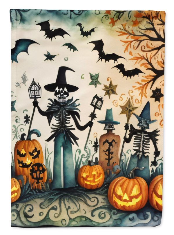 Papel Picado Skeletons Spooky Halloween House Flag Discount