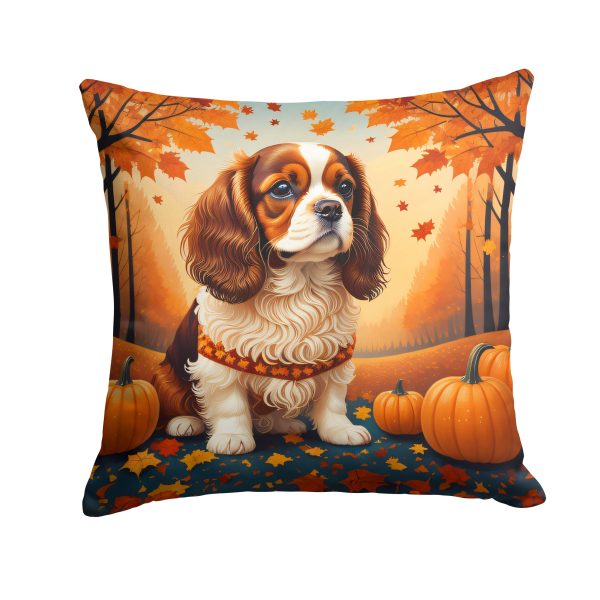 Cavalier Spaniel Fall Fabric Decorative Pillow For Cheap