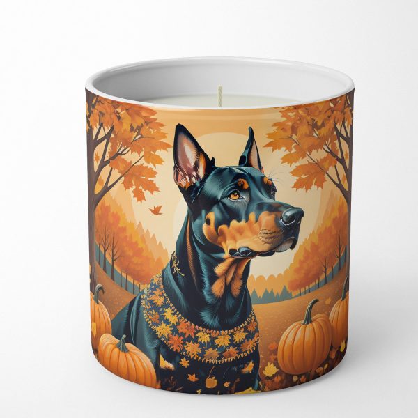 Doberman Pinscher Fall Decorative Soy Candle Sale