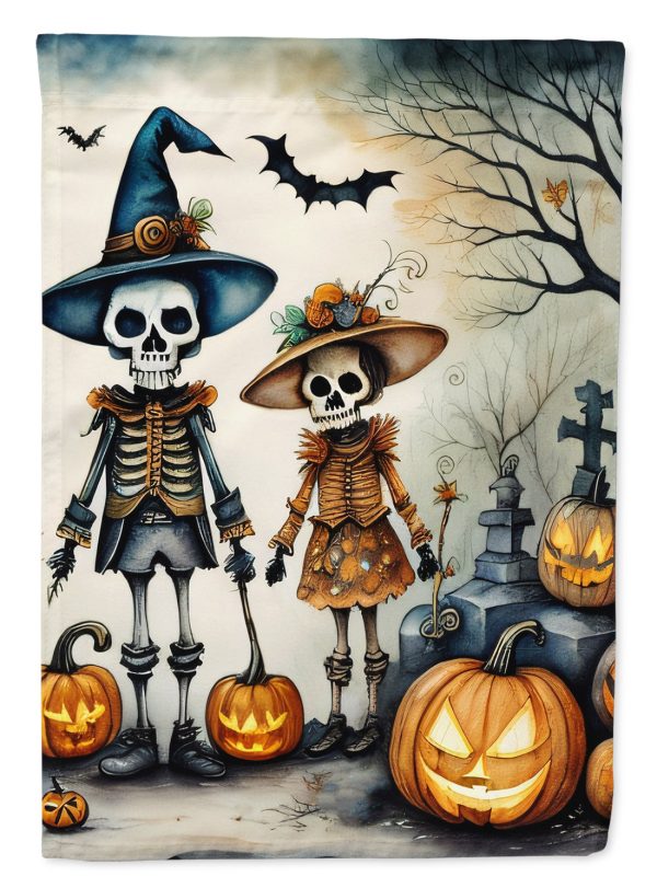 Calacas Skeletons Spooky Halloween Garden Flag – Outdoor Decorative Garden Flag Online Sale