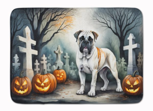 Boxer Spooky Halloween Memory Foam Kitchen Mat Online now