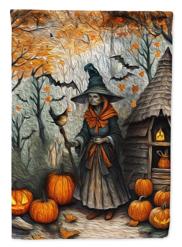 Slavic Witch Spooky Halloween Garden Flag – Outdoor Decorative Garden Flag Discount