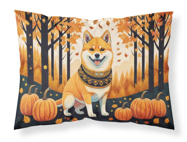 Shiba Inu Fall Fabric Standard Pillowcase Online now