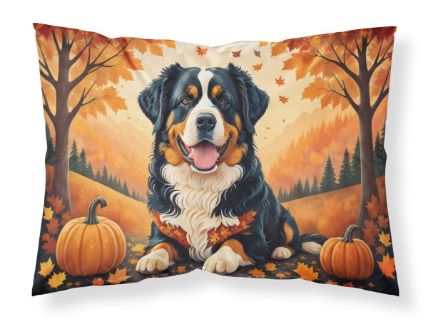 Bernese Mountain Dog Fall Fabric Standard Pillowcase Cheap