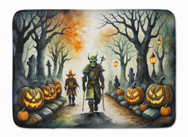 Orcs Spooky Halloween Memory Foam Kitchen Mat For Discount
