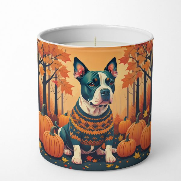 Pit Bull Terrier Fall Decorative Soy Candle Supply