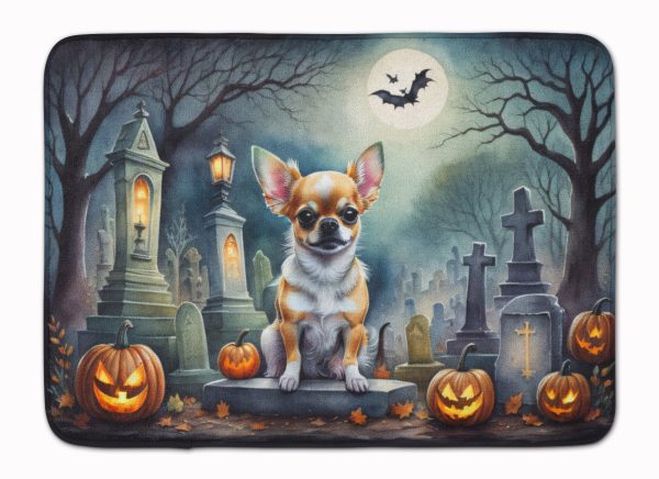 Chihuahua Spooky Halloween Memory Foam Kitchen Mat Online Sale