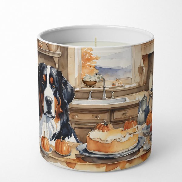 Bernese Mountain Dog Fall Kitchen Pumpkins Decorative Soy Candle Online