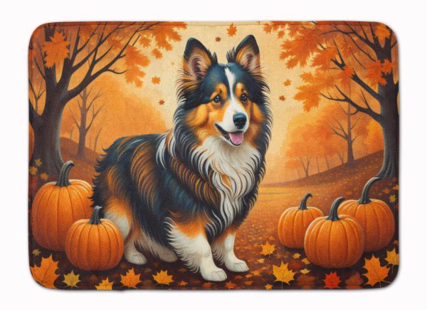 Sheltie Fall Memory Foam Kitchen Mat Supply