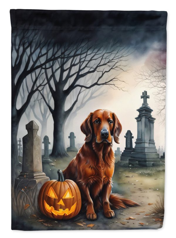 Irish Setter Spooky Halloween House Flag Hot on Sale