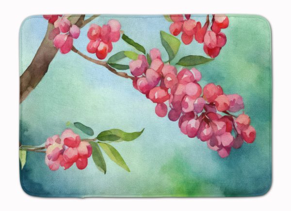Pennsylvania Mountain Laurels in Watercolor Memory Foam Kitchen Mat Hot on Sale