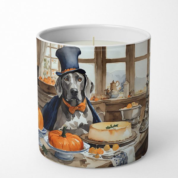 Weimaraner Fall Kitchen Pumpkins Decorative Soy Candle Online