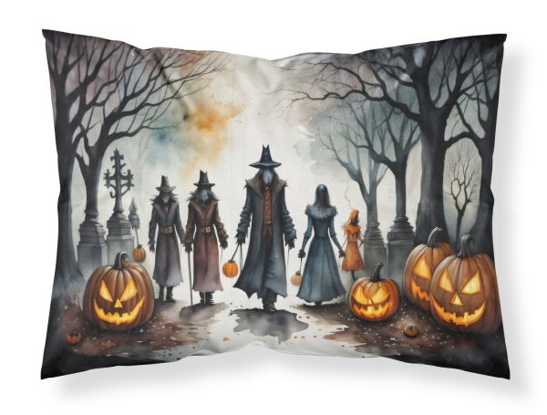 Vampires Spooky Halloween Fabric Standard Pillowcase on Sale