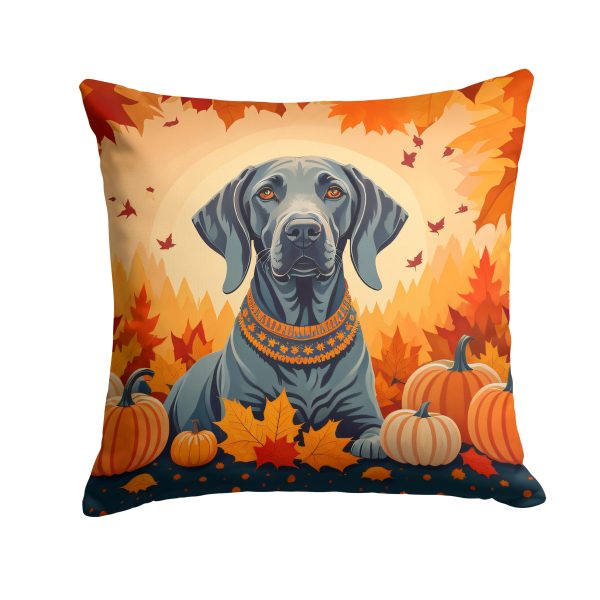 Weimaraner Fall Fabric Decorative Pillow Fashion