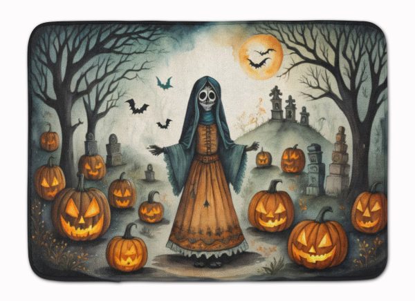 La Llorona Skeleton Spooky Halloween Memory Foam Kitchen Mat For Discount
