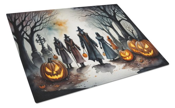 Vampires Spooky Halloween Glass Cutting Board Large For Cheap