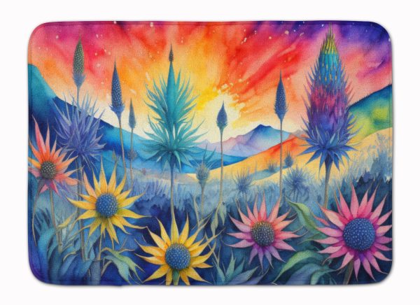 Eryngium in Color Memory Foam Kitchen Mat Online now
