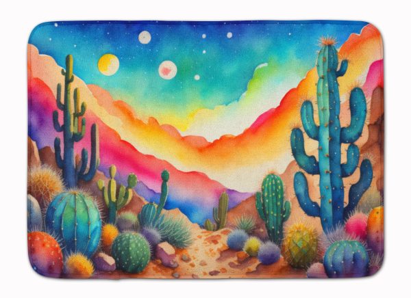 Cactus in Color Memory Foam Kitchen Mat Online Hot Sale