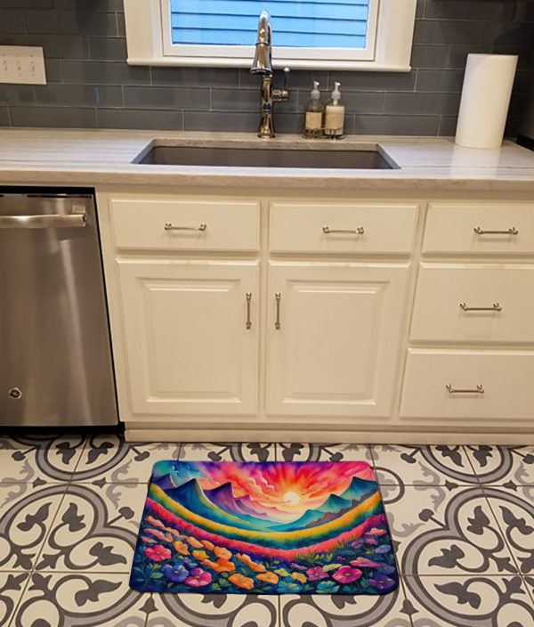 Petunias in Color Memory Foam Kitchen Mat Online - Image 2