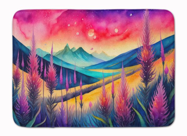 Liatris in Color Memory Foam Kitchen Mat Online now