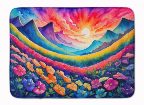 Petunias in Color Memory Foam Kitchen Mat Online