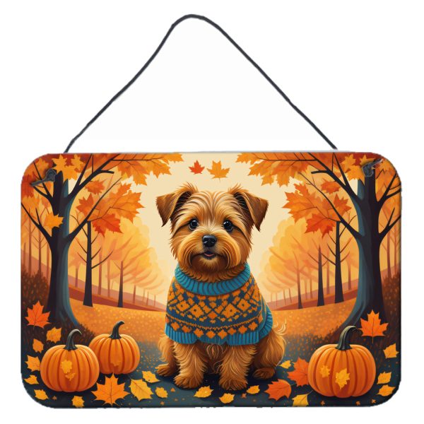Norfolk Terrier Fall Wall or Door Hanging Prints For Cheap