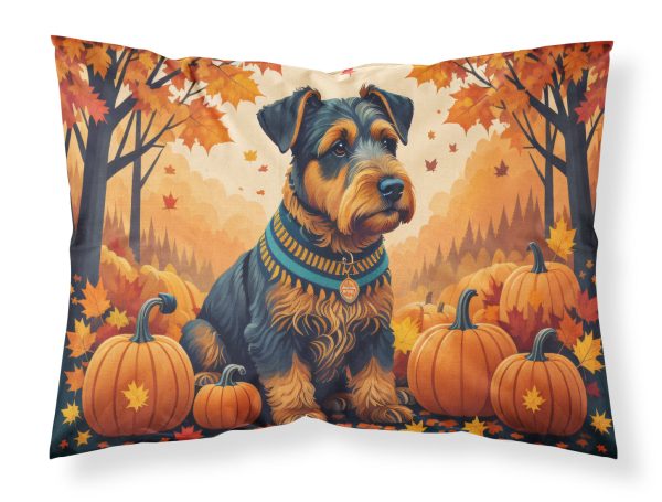 Airedale Terrier Fall Fabric Standard Pillowcase Online