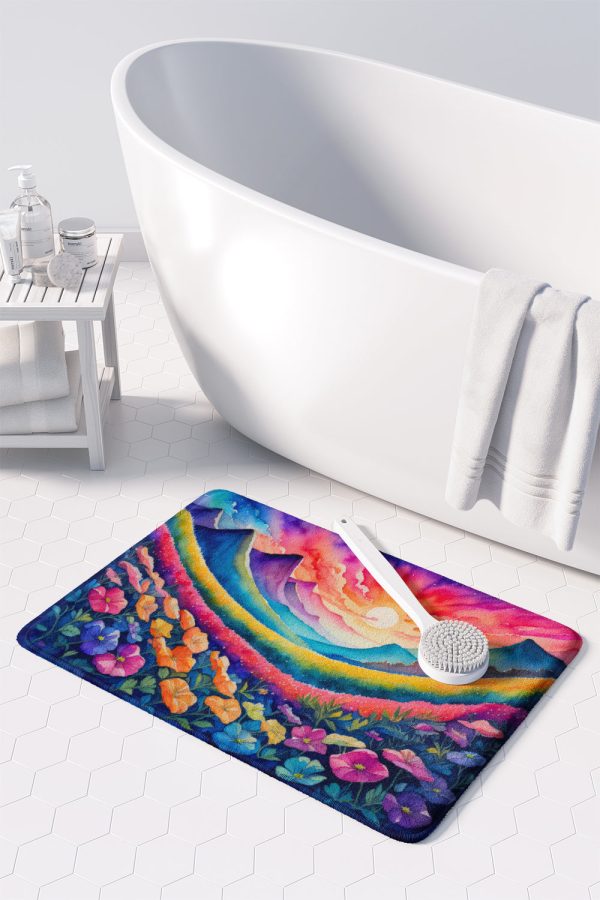Petunias in Color Memory Foam Kitchen Mat Online - Image 3