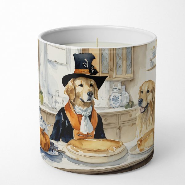 Golden Retriever Fall Kitchen Pumpkins Decorative Soy Candle Online Hot Sale