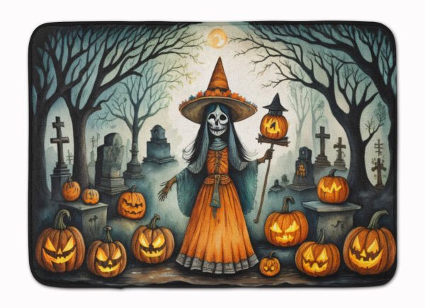 La Llorona Skeleton Spooky Halloween Memory Foam Kitchen Mat Hot on Sale
