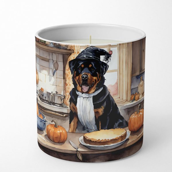 Rottweiler Fall Kitchen Pumpkins Decorative Soy Candle Hot on Sale