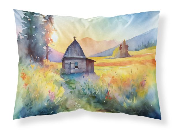 Montana Bitterroot in Watercolor Fabric Standard Pillowcase Online