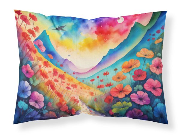 Geraniums in Color Fabric Standard Pillowcase Supply