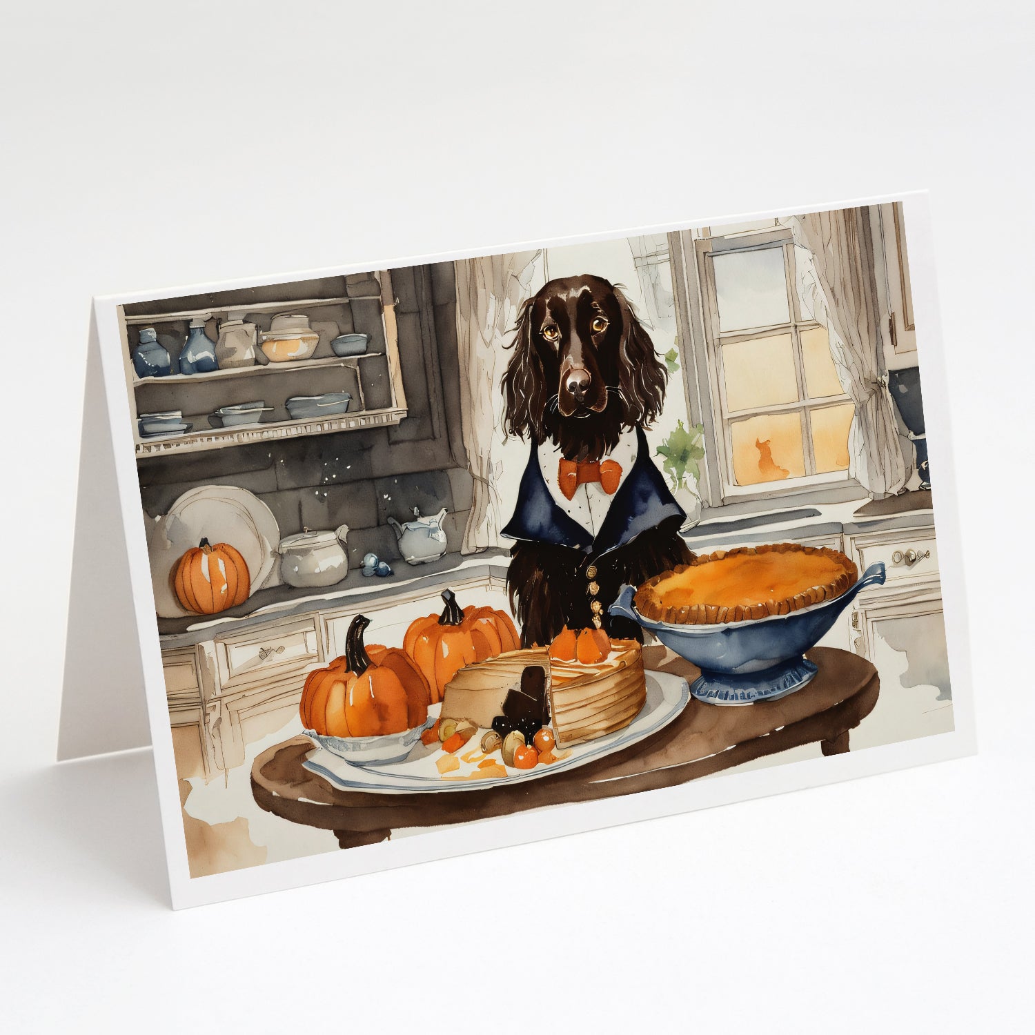 Boykin Spaniel Fall Kitchen Pumpkins Greeting Cards and Envelopes Pack of 8 Discount