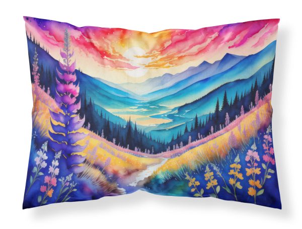 Annual Larkspur in Color Fabric Standard Pillowcase on Sale