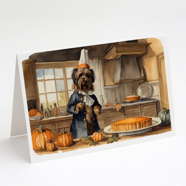Briard Fall Kitchen Pumpkins Greeting Cards and Envelopes Pack of 8 Online