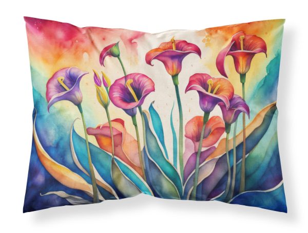 Calla Lilies in Color Fabric Standard Pillowcase Discount