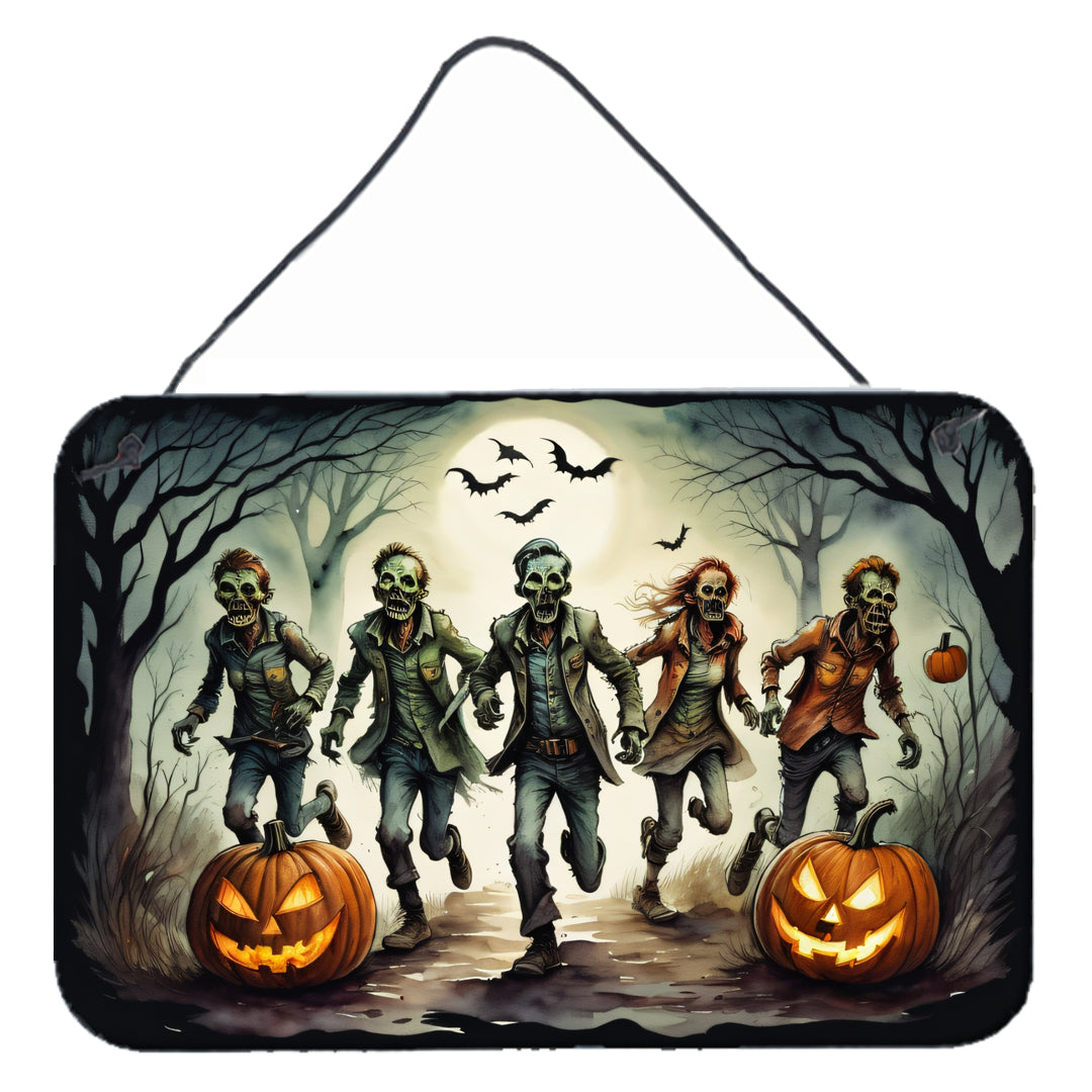 Zombies Spooky Halloween Wall or Door Hanging Prints Supply