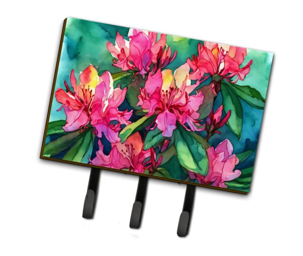 West Virginia Rhododendrons in Watercolor Leash or Key Holder Online Sale