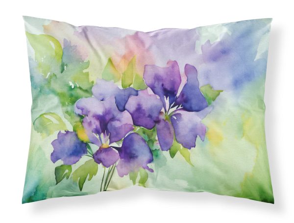 New Jersey Violet in Watercolor Fabric Standard Pillowcase Online